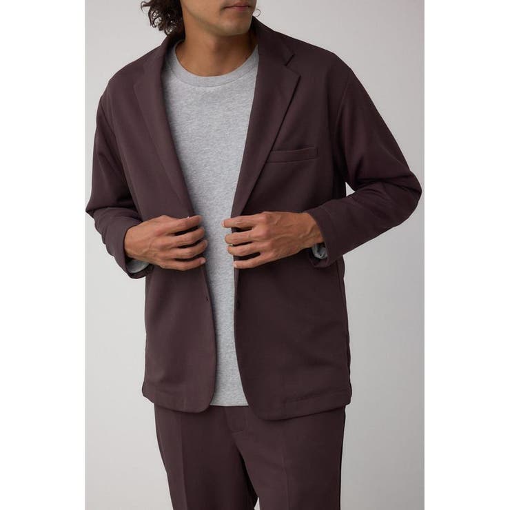 D/BRN3 | メランジツイルテーラードジャケット | AZUL BY MOUSSY