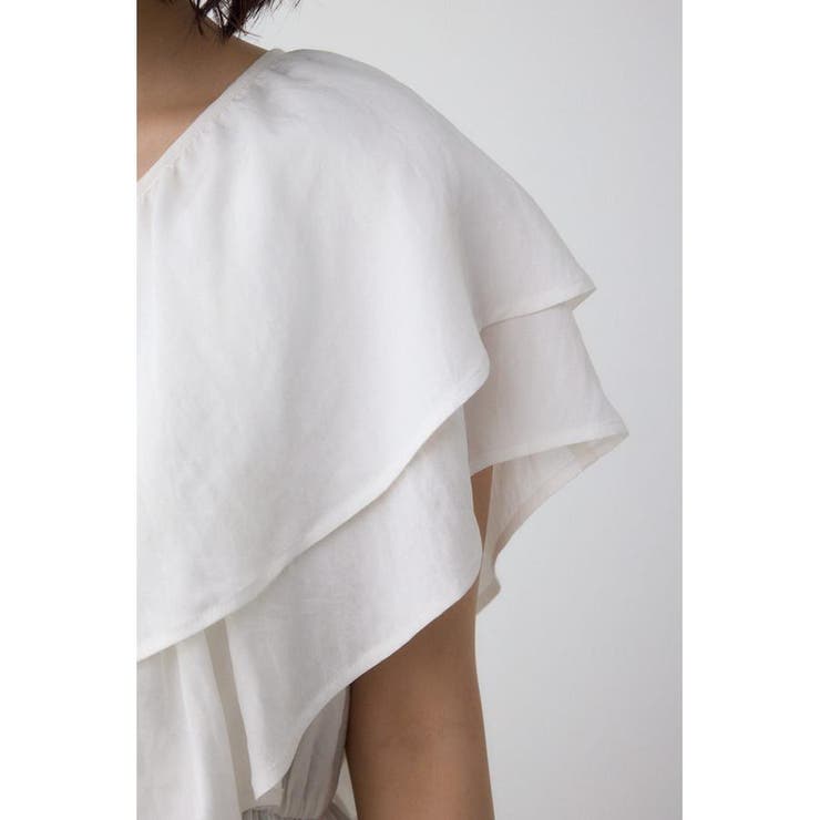 ラッフルペプラムブラウス | AZUL BY MOUSSY | 詳細画像10 