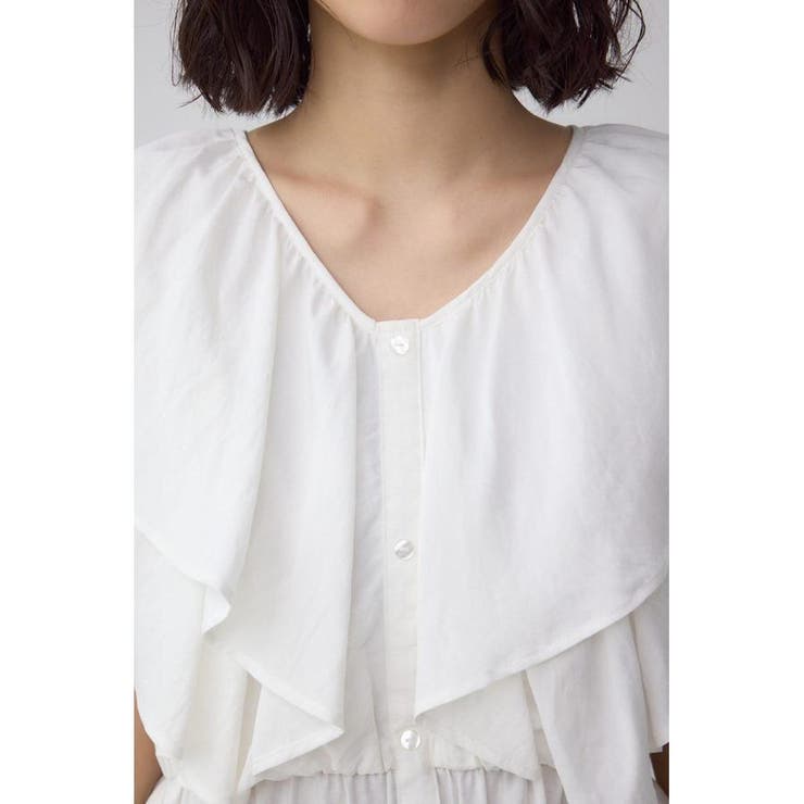 ラッフルペプラムブラウス | AZUL BY MOUSSY | 詳細画像8 