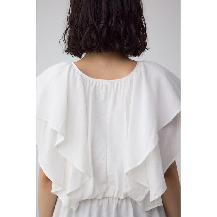 ラッフルペプラムブラウス | AZUL BY MOUSSY | 詳細画像9 