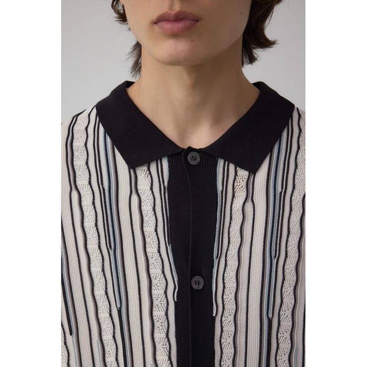 ポロ襟クージーニットトップス | AZUL BY MOUSSY | 詳細画像8 