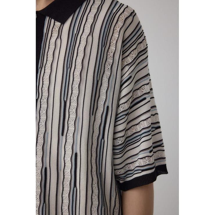ポロ襟クージーニットトップス | AZUL BY MOUSSY | 詳細画像9 