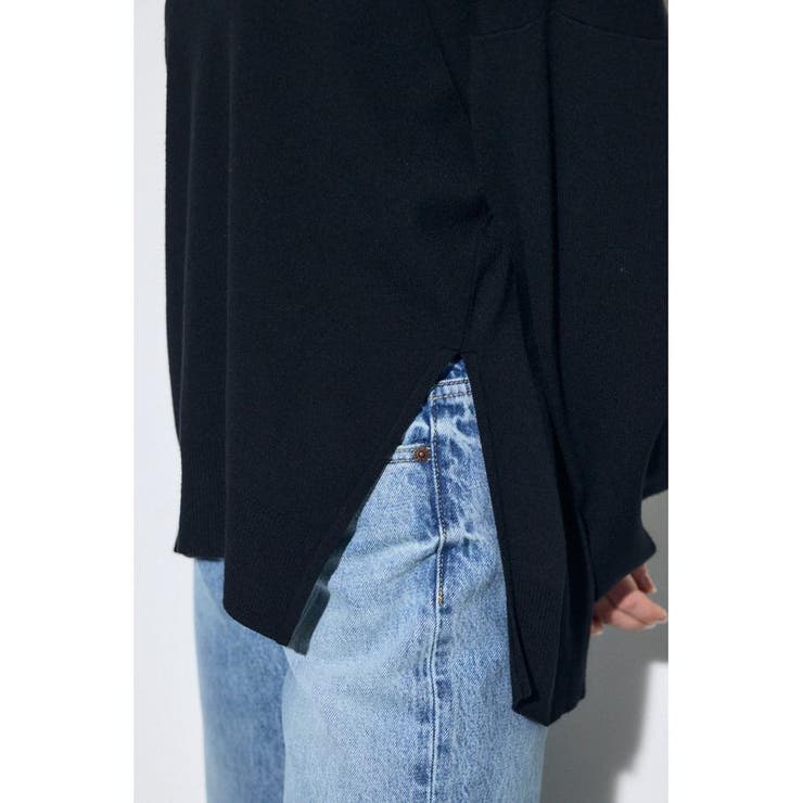 裾スリットニュアンスニットトップス | AZUL BY MOUSSY | 詳細画像7 