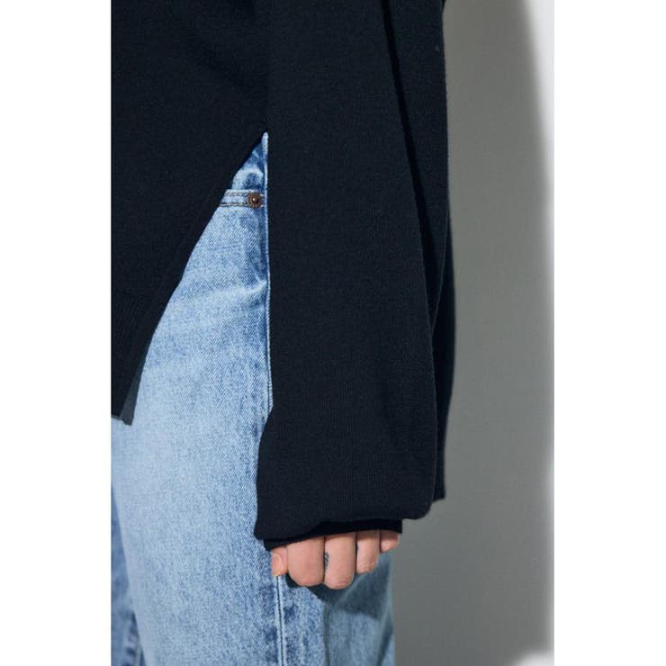 裾スリットニュアンスニットトップス | AZUL BY MOUSSY | 詳細画像8 