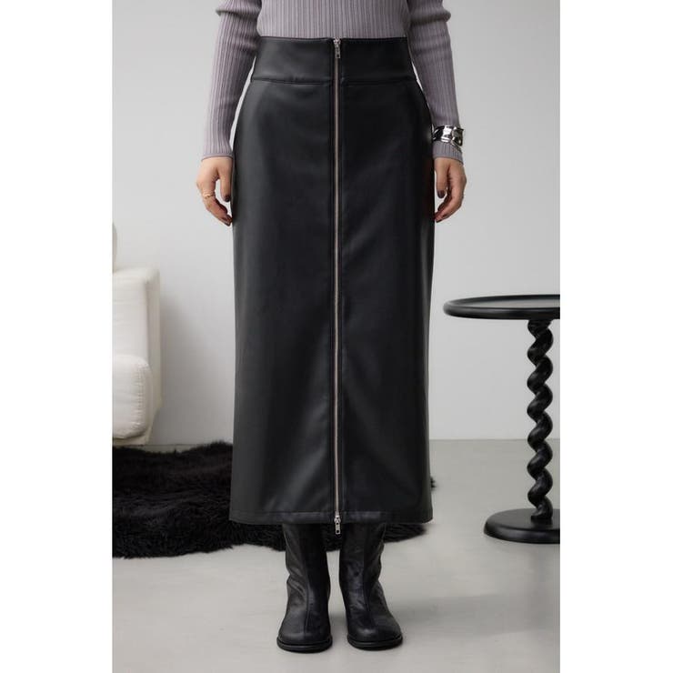 フェイクレザーZIPタイトスカート | AZUL BY MOUSSY | 詳細画像5 