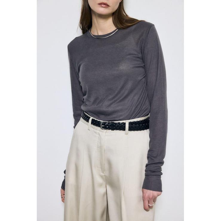 シアー素材ロングTシャツ | AZUL BY MOUSSY | 詳細画像9 