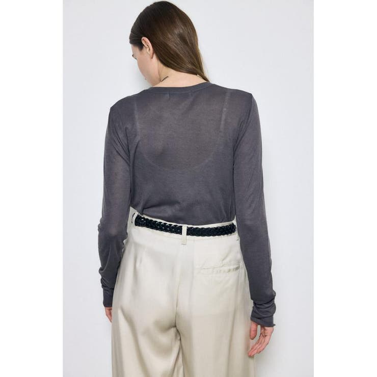 シアー素材ロングTシャツ | AZUL BY MOUSSY | 詳細画像11 