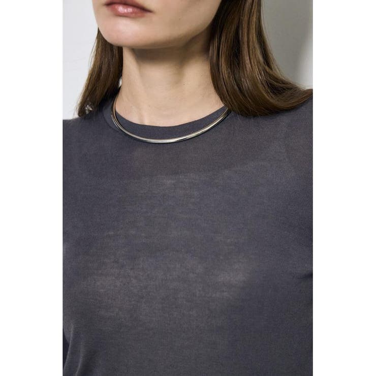 シアー素材ロングTシャツ | AZUL BY MOUSSY | 詳細画像13 