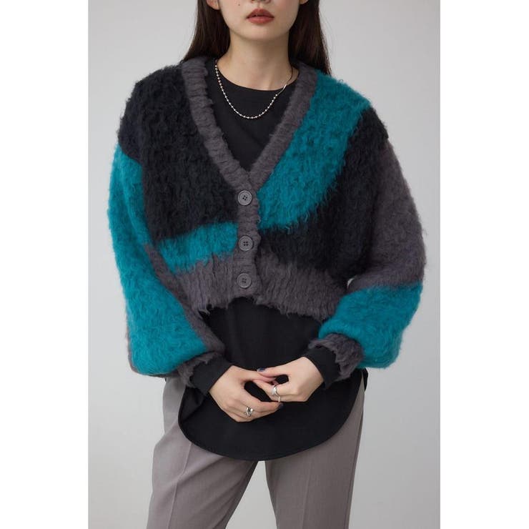 ブロッキンググラデーションカーディガン | AZUL BY MOUSSY | 詳細画像14 