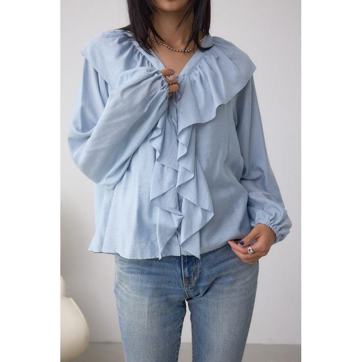 レースアップラッフルブラウス | AZUL BY MOUSSY | 詳細画像28 