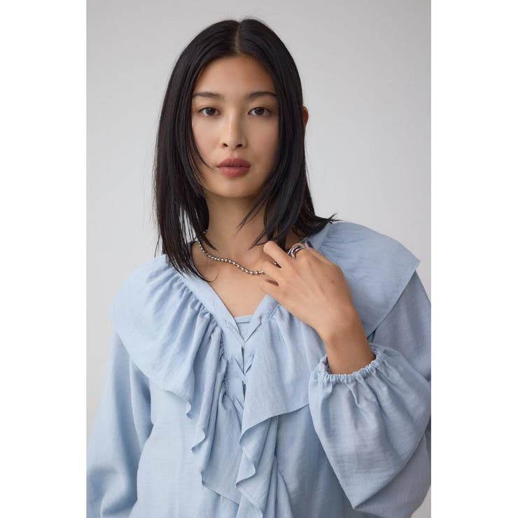 レースアップラッフルブラウス | AZUL BY MOUSSY | 詳細画像29 
