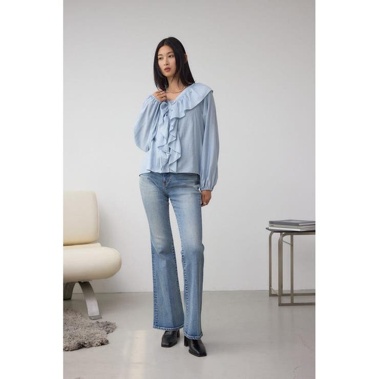 レースアップラッフルブラウス | AZUL BY MOUSSY | 詳細画像31 