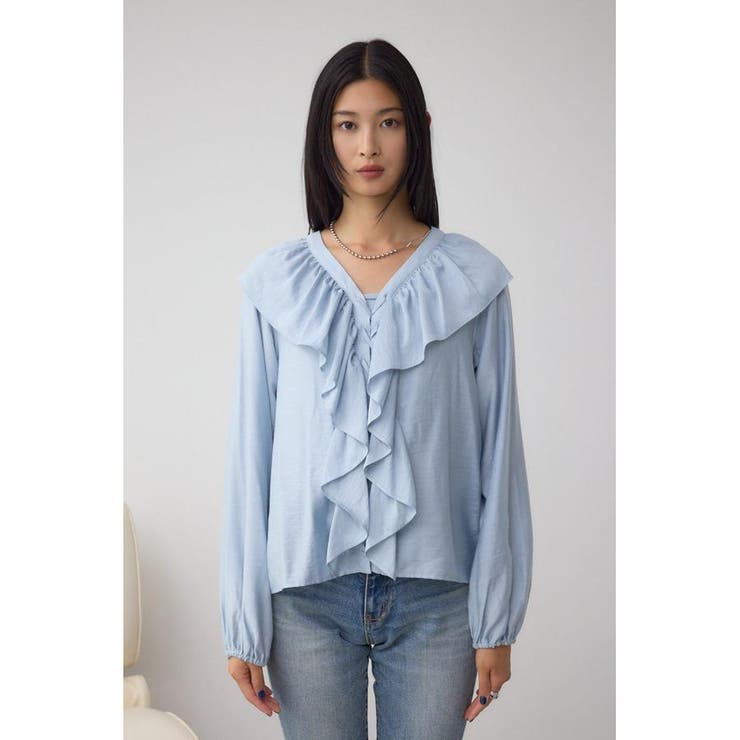 レースアップラッフルブラウス | AZUL BY MOUSSY | 詳細画像32 