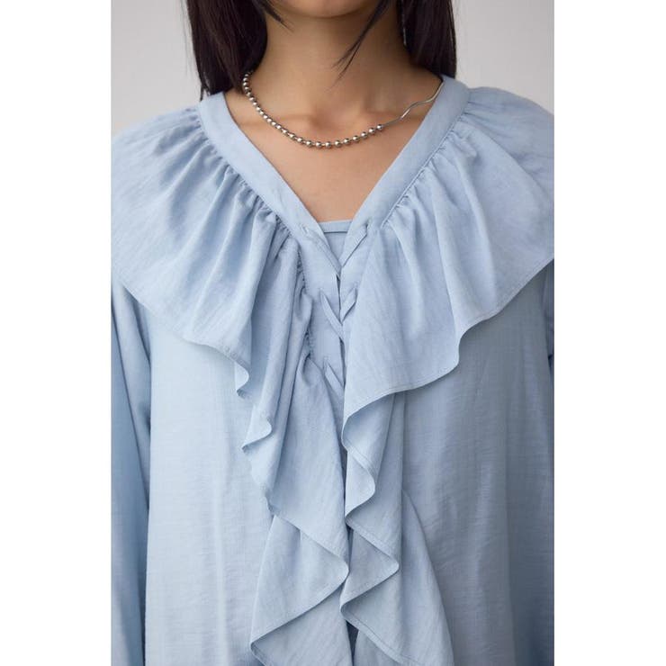 レースアップラッフルブラウス | AZUL BY MOUSSY | 詳細画像35 