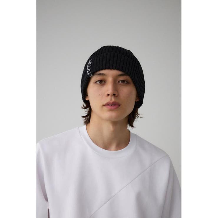ブランケットステッチニットキャップ | AZUL BY MOUSSY | 詳細画像1 