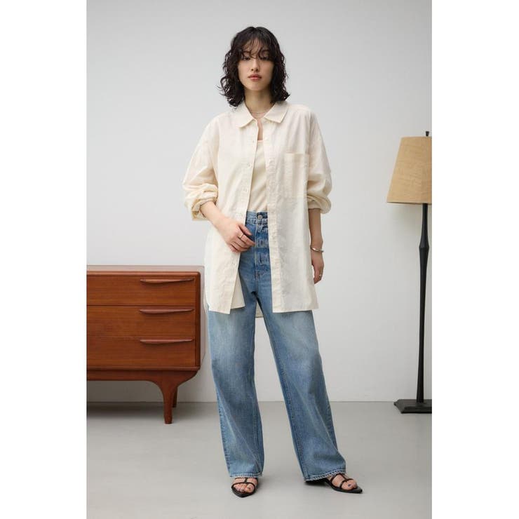 コットンリネンバックデザインシャツ | AZUL BY MOUSSY | 詳細画像3 