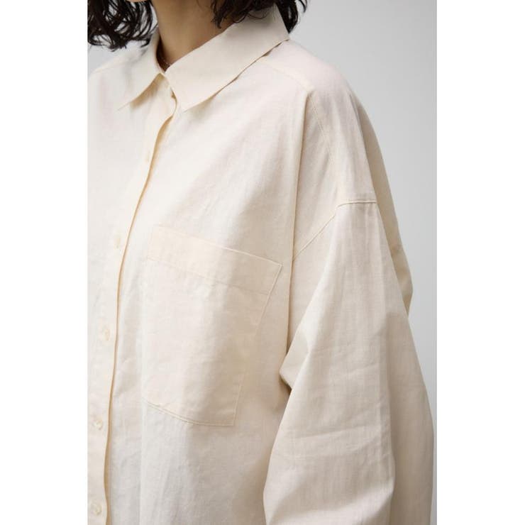 コットンリネンバックデザインシャツ | AZUL BY MOUSSY | 詳細画像9 