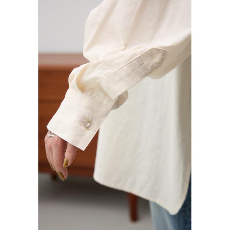 コットンリネンバックデザインシャツ | AZUL BY MOUSSY | 詳細画像10 