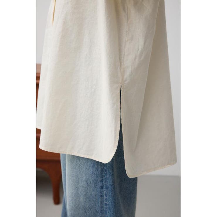 コットンリネンバックデザインシャツ | AZUL BY MOUSSY | 詳細画像11 