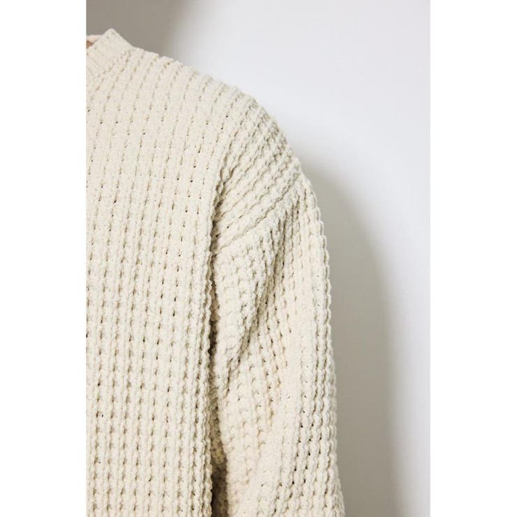 ワッフル編みニットトップス | AZUL BY MOUSSY | 詳細画像9 