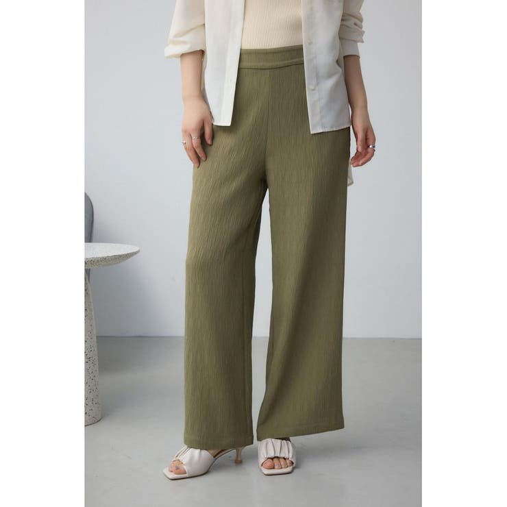 L/KHA1 | プリーツリラックスワイドパンツ | AZUL BY MOUSSY