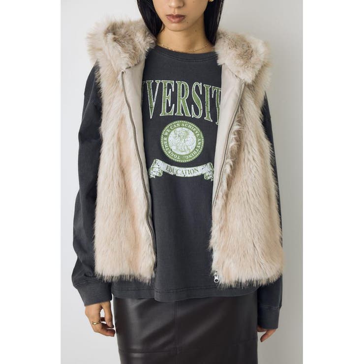 ミックスフードファーベスト | AZUL BY MOUSSY | 詳細画像13 