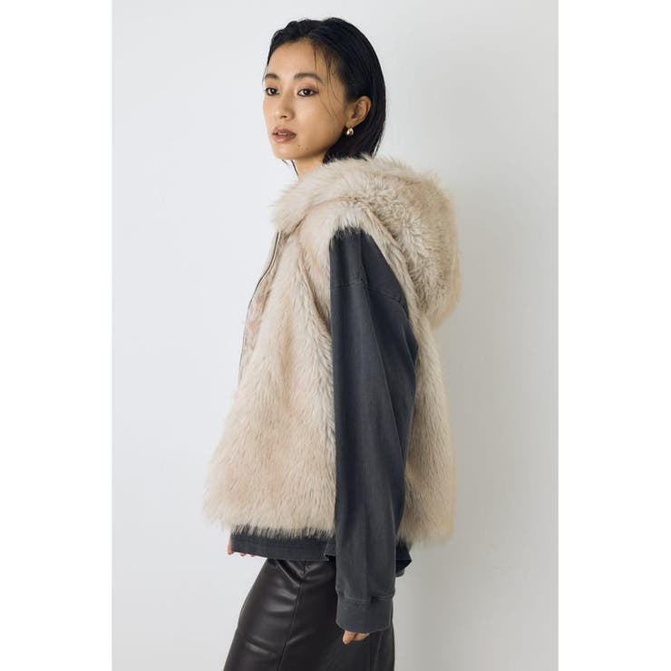 ミックスフードファーベスト | AZUL BY MOUSSY | 詳細画像14 