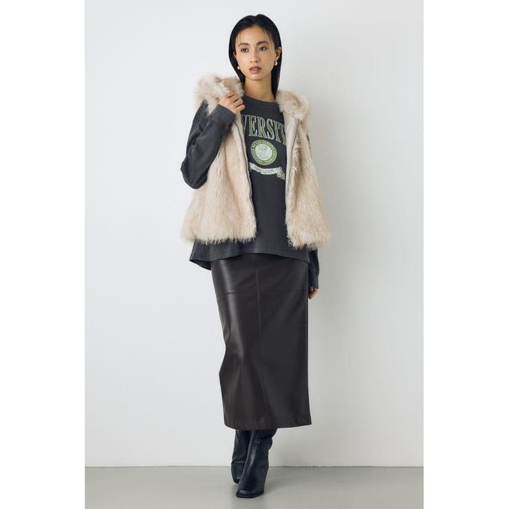 ミックスフードファーベスト | AZUL BY MOUSSY | 詳細画像16 