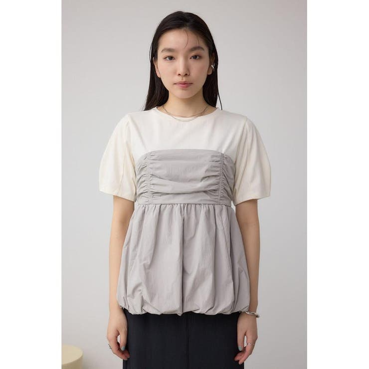 ペプラムバルーントップス[品番：AZLW0023339]｜AZUL BY MOUSSY