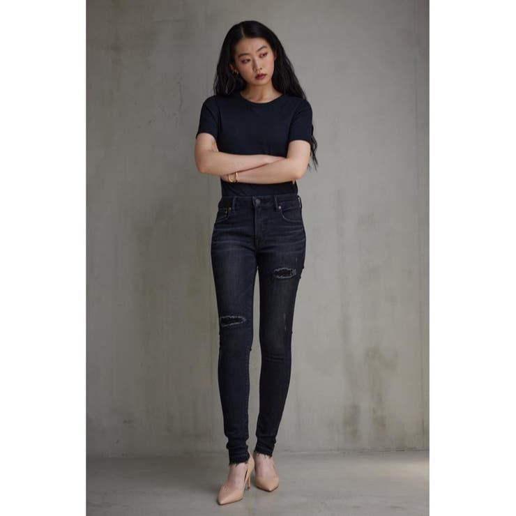 AZUL DENIM/15TH リペアスキニーデニム | AZUL BY MOUSSY | 詳細画像3 