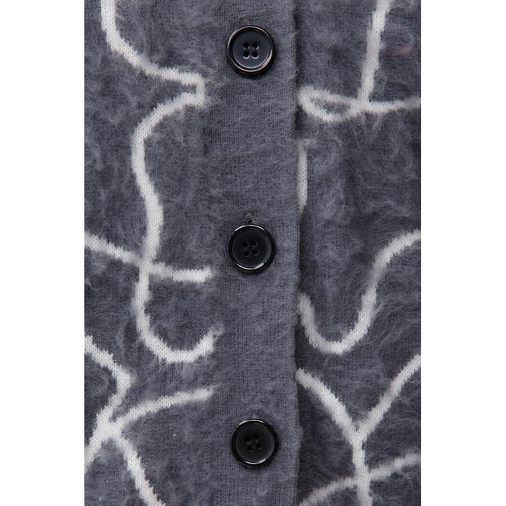 ライン柄ニットカーディガン | AZUL BY MOUSSY | 詳細画像34 