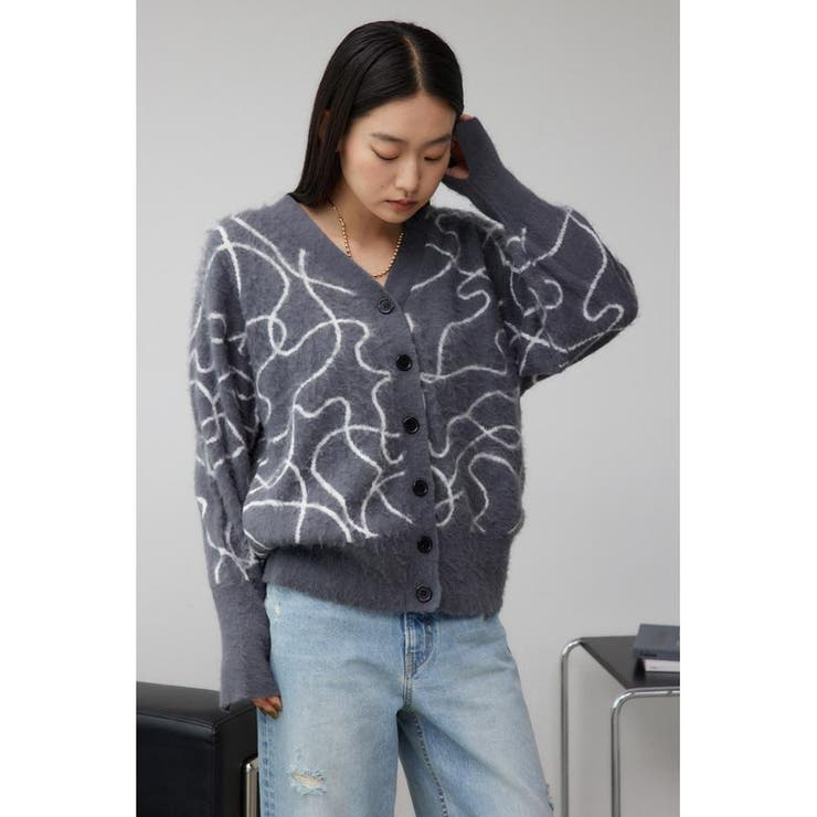 ライン柄ニットカーディガン | AZUL BY MOUSSY | 詳細画像26 