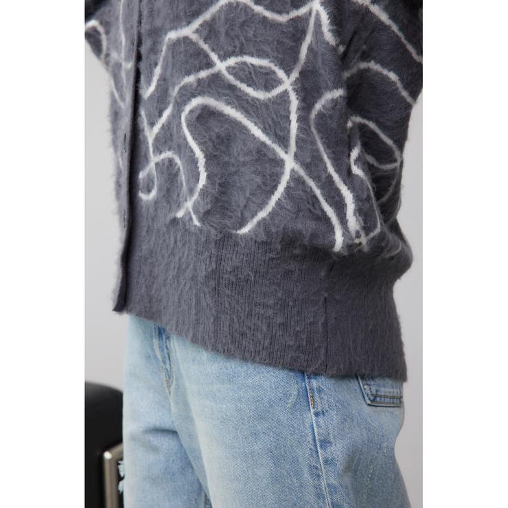 ライン柄ニットカーディガン | AZUL BY MOUSSY | 詳細画像35 