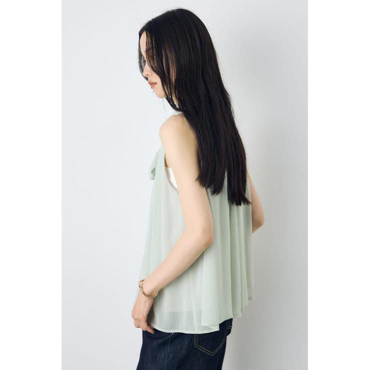 シフォンノースリーブブラウス | AZUL BY MOUSSY | 詳細画像25 