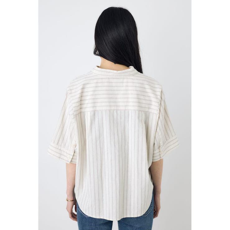 フレンチリネンCOOLMAXショートドルマンシャツ | AZUL BY MOUSSY | 詳細画像19 