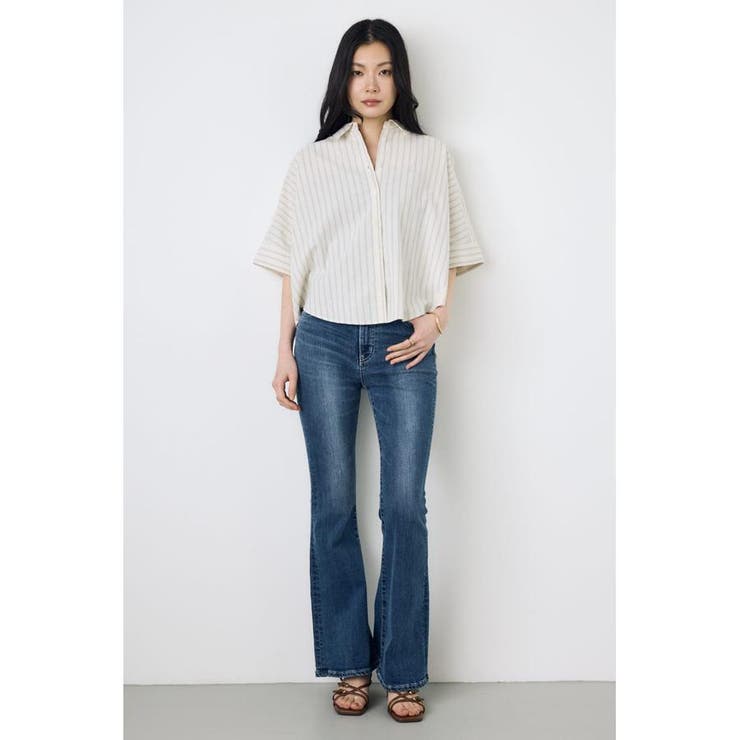 フレンチリネンCOOLMAXショートドルマンシャツ | AZUL BY MOUSSY | 詳細画像20 