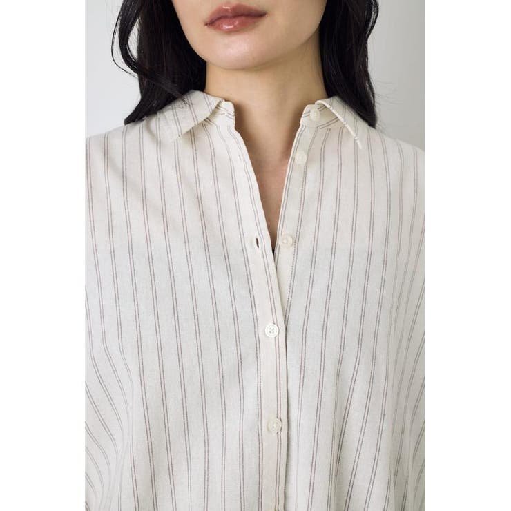 フレンチリネンCOOLMAXショートドルマンシャツ | AZUL BY MOUSSY | 詳細画像21 