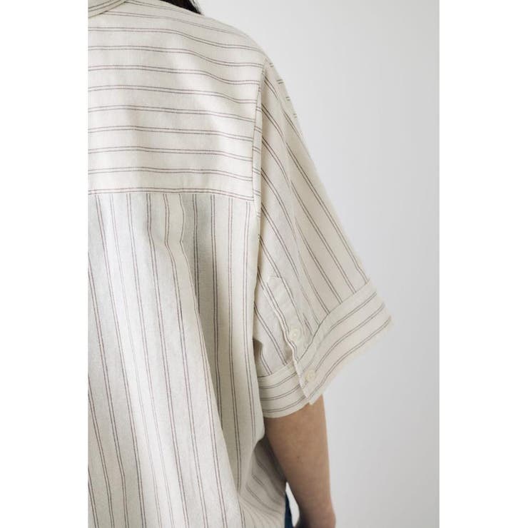 フレンチリネンCOOLMAXショートドルマンシャツ | AZUL BY MOUSSY | 詳細画像22 