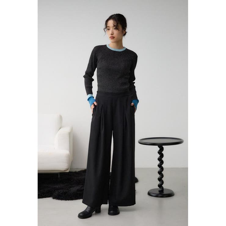 チェーンストラップワイドパンツ | AZUL BY MOUSSY | 詳細画像4 