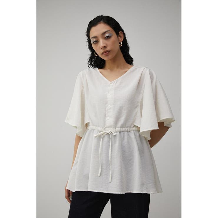 FLARE SLEEVE PEPLUM BLOUSE | AZUL BY MOUSSY | 詳細画像3 