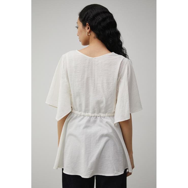 FLARE SLEEVE PEPLUM BLOUSE | AZUL BY MOUSSY | 詳細画像7 