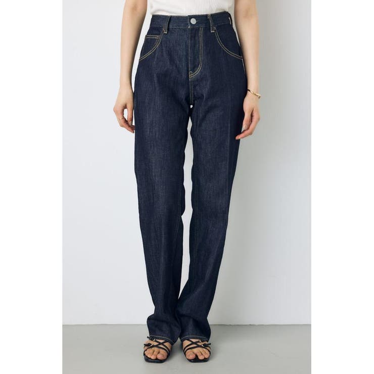 AZUL DENIM センタープレスストレートデニム ロング丈 | AZUL BY MOUSSY | 詳細画像12 