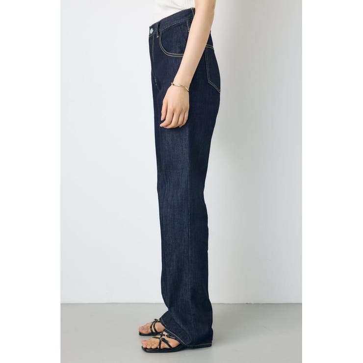 AZUL DENIM センタープレスストレートデニム ロング丈 | AZUL BY MOUSSY | 詳細画像13 