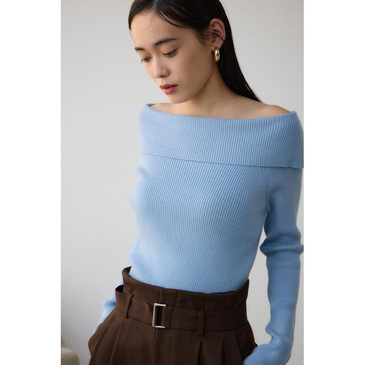 オフショルダーニット | AZUL BY MOUSSY | 詳細画像24 