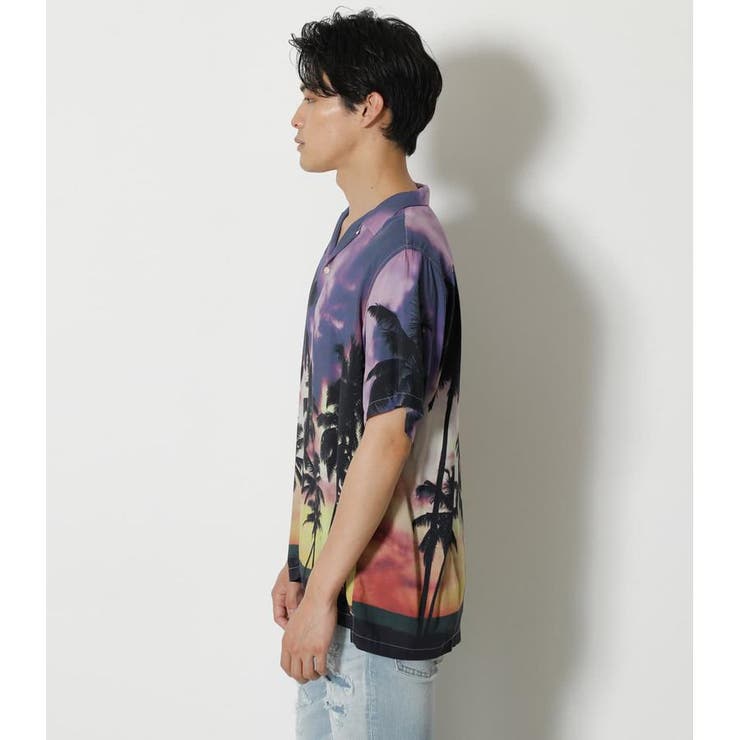 PALM TREE ALOHA SHIRT | AZUL BY MOUSSY | 詳細画像16 