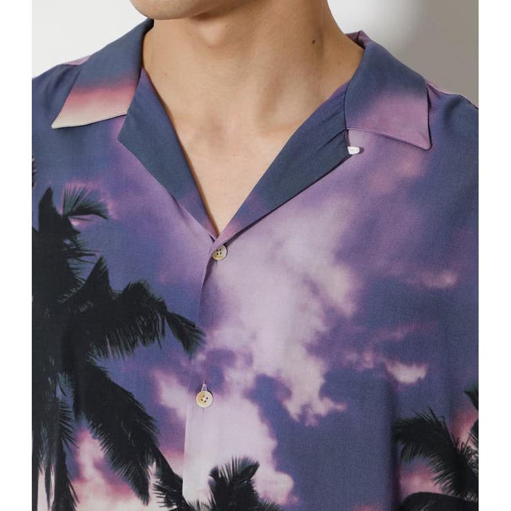 PALM TREE ALOHA SHIRT | AZUL BY MOUSSY | 詳細画像18 