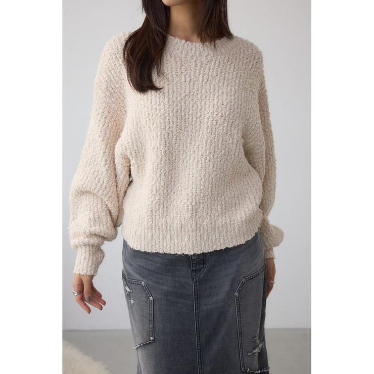 ブークレードルマンニットトップス | AZUL BY MOUSSY | 詳細画像1 