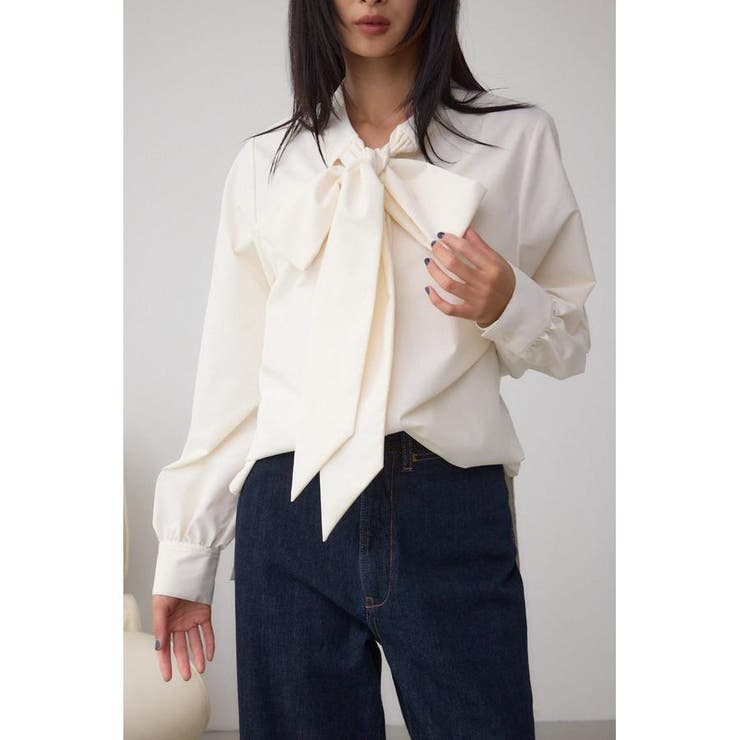 IVOY3 | ボウタイリボンブラウス | AZUL BY MOUSSY