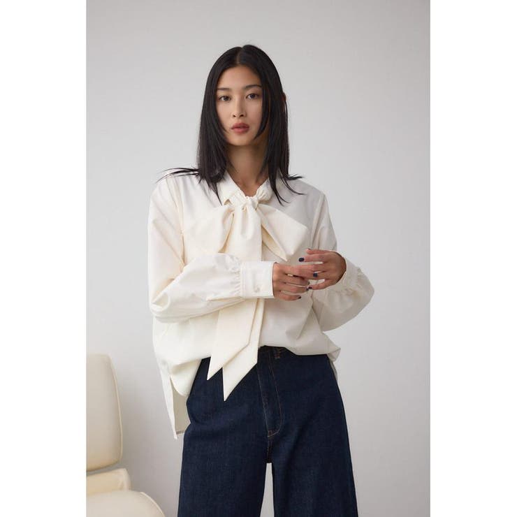 ボウタイリボンブラウス | AZUL BY MOUSSY | 詳細画像3 