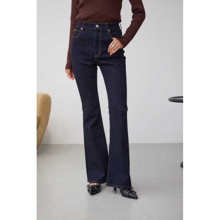 One Wash1 | AZUL DENIM フレアデニムロング丈 | AZUL BY MOUSSY